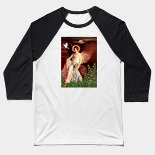 Yellow Labrador Retriever with an Angel (adapted famous art) Baseball T-Shirt